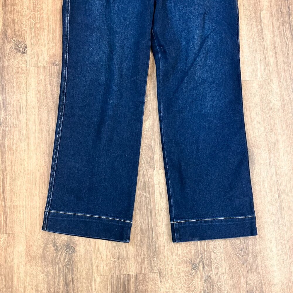 Artemis Vintage Ximena Wide Leg Patch Pocket Stretch Jeans Sz 16 - Picture 4 of 14